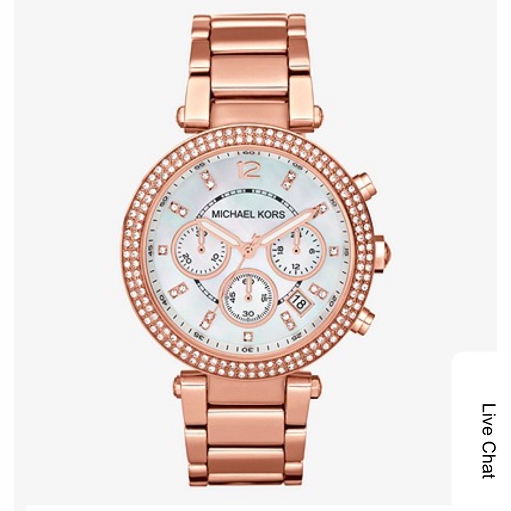 Michael Kors Parker Rose Gold Tone Watch